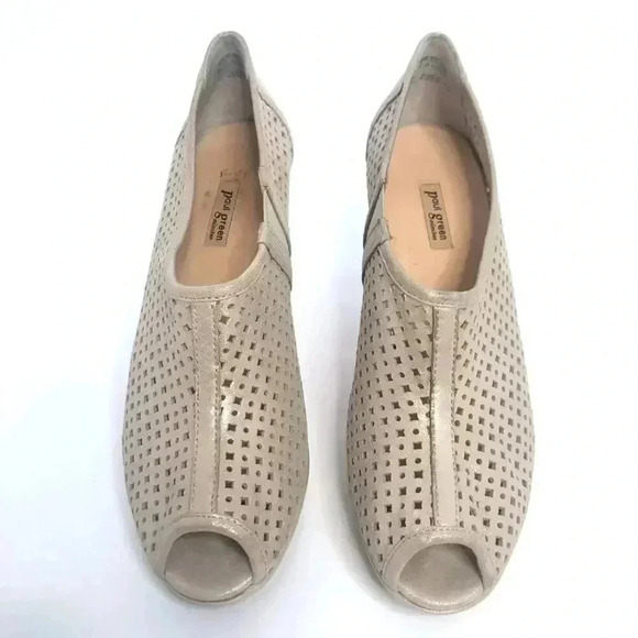Paul Green Open Toed Booties Passion Perforated Women's Size 9.5 US - Picture 2 of 15